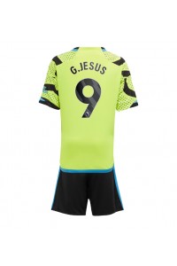 Fotbalové Dres Arsenal Gabriel Jesus #9 Dětské Venkovní Oblečení 2023-24 Krátký Rukáv (+ trenýrky)